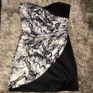 Strapless Marble Dress
